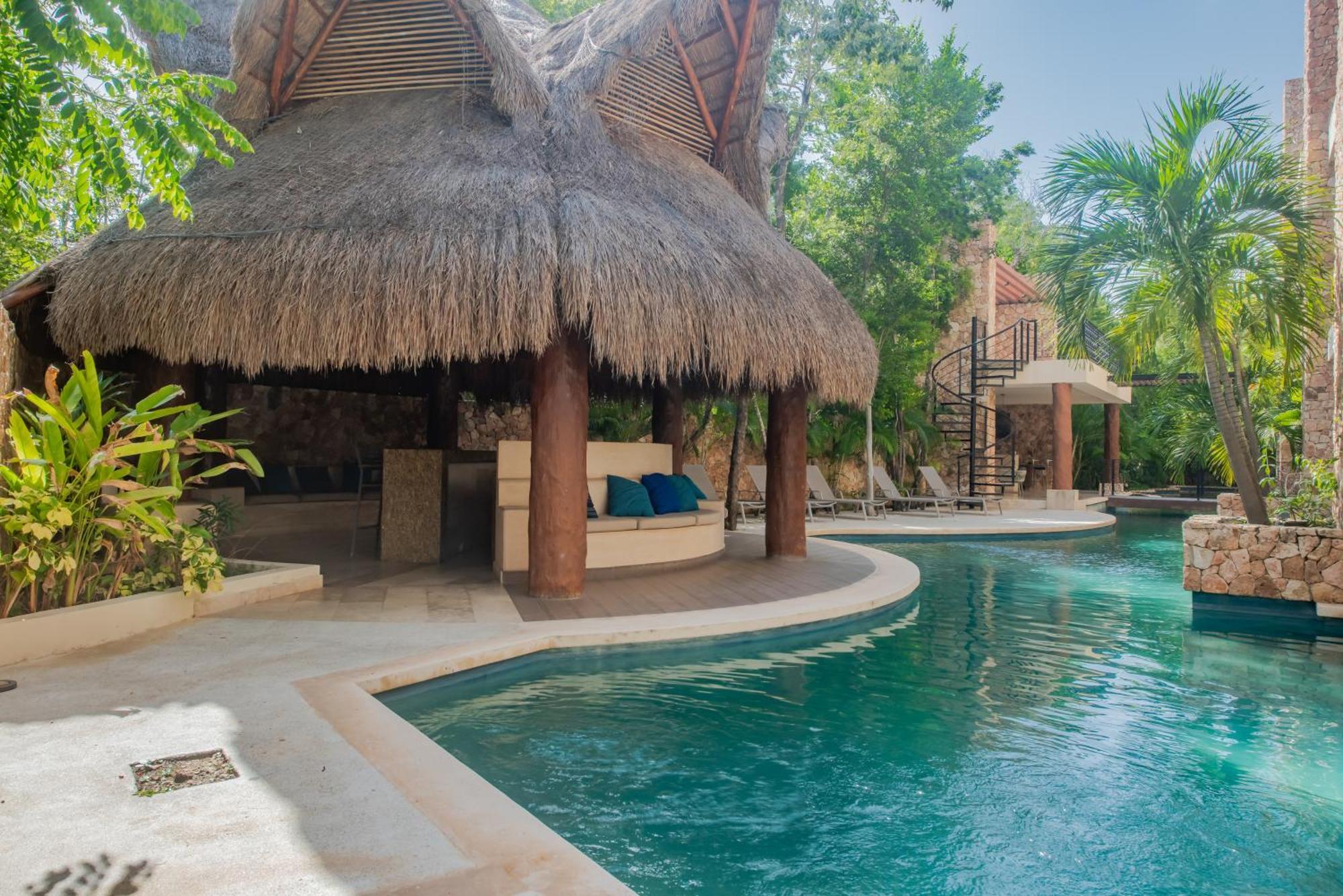 Luxury Aldea Zama 2Bed - 2Bat Apartment Private Terrace & Swim Up Tulum Eksteriør billede