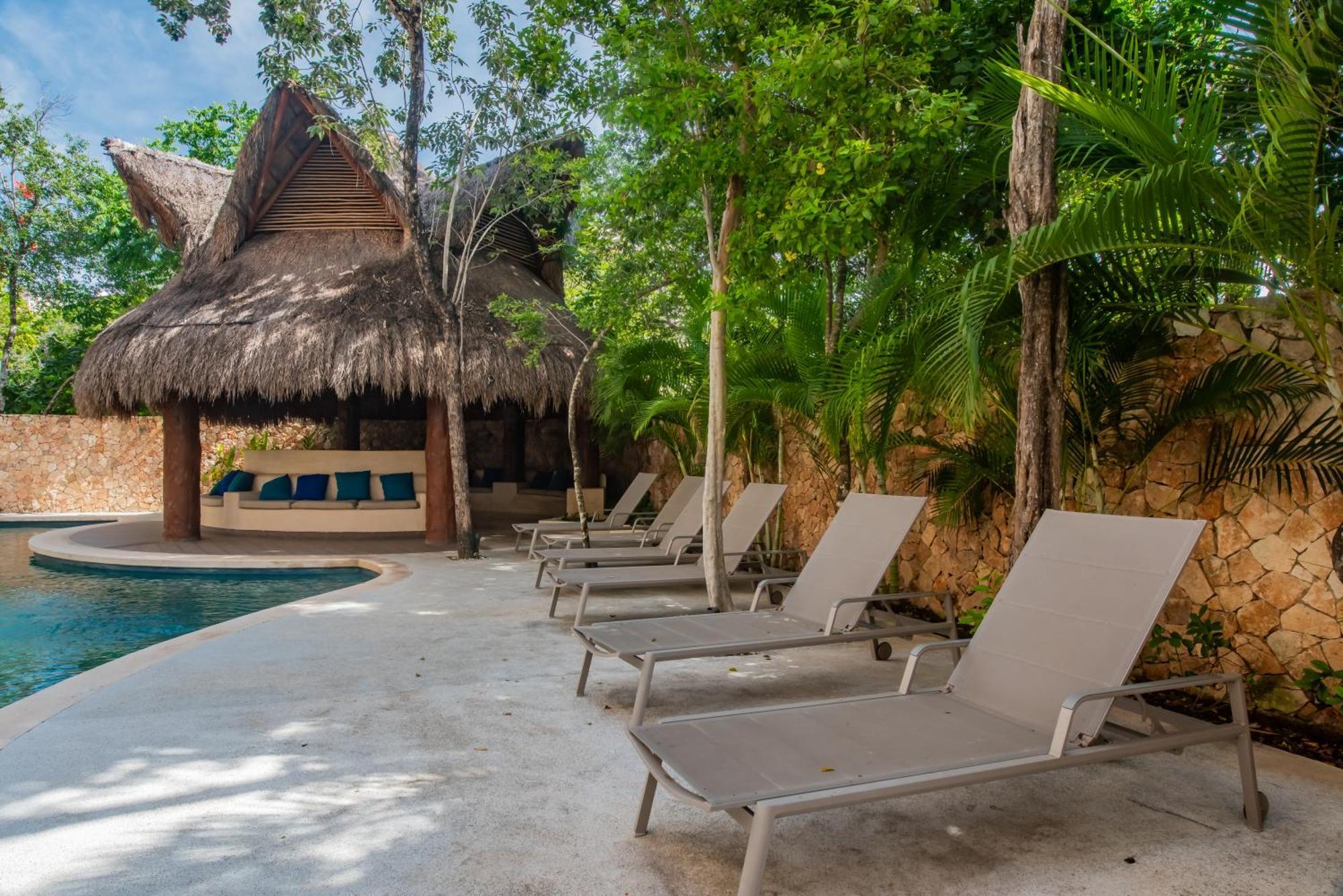 Luxury Aldea Zama 2Bed - 2Bat Apartment Private Terrace & Swim Up Tulum Eksteriør billede